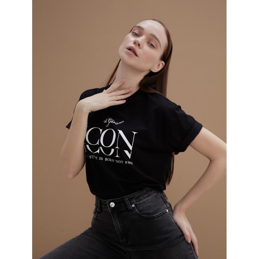 COCO SIN - Áo Thun Đen Icon