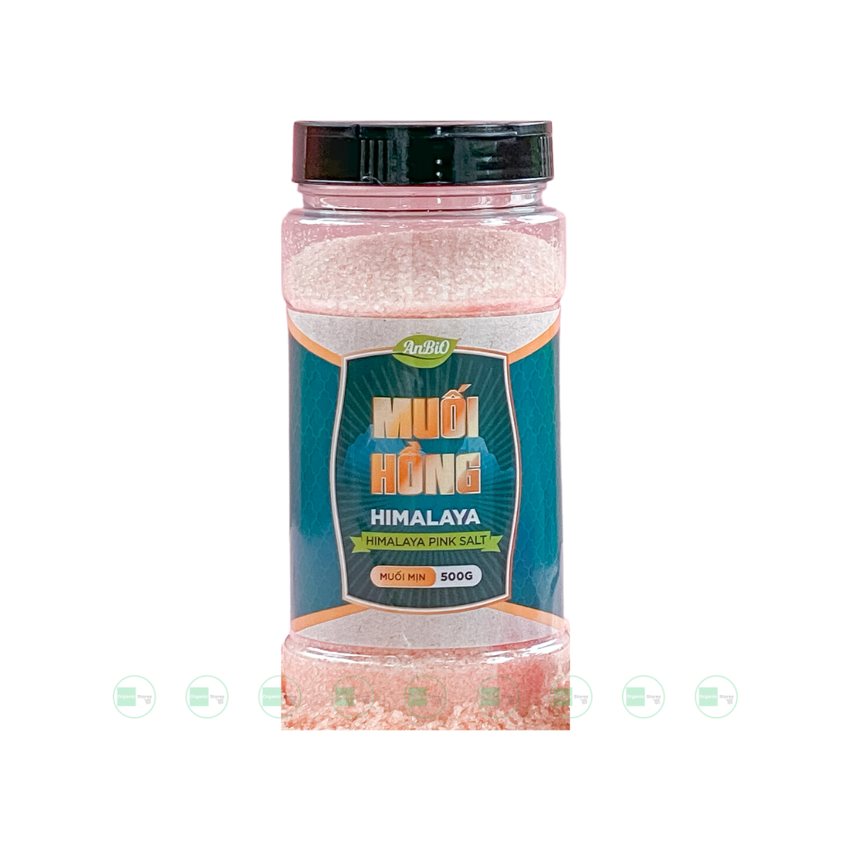 Muối hồng Himalayan dạng mịn và hạt hũ 500gr AnBio