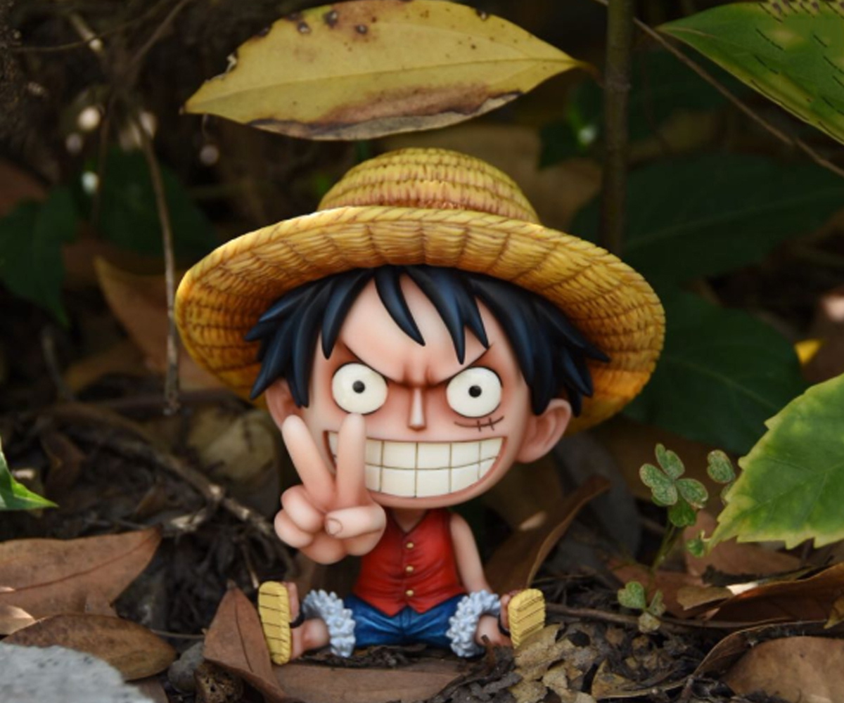 Mô hình Luffy ngồi &quot;Hi&quot; 10cm - Mô hình One Piece