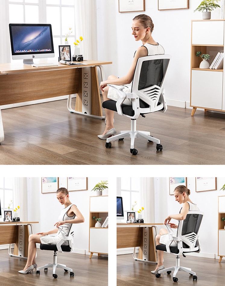 Ghế văn phòng cao cấp, Ghế tựa ngả lưng, Ghế xoay nệm bọc vải lưới thoáng khí