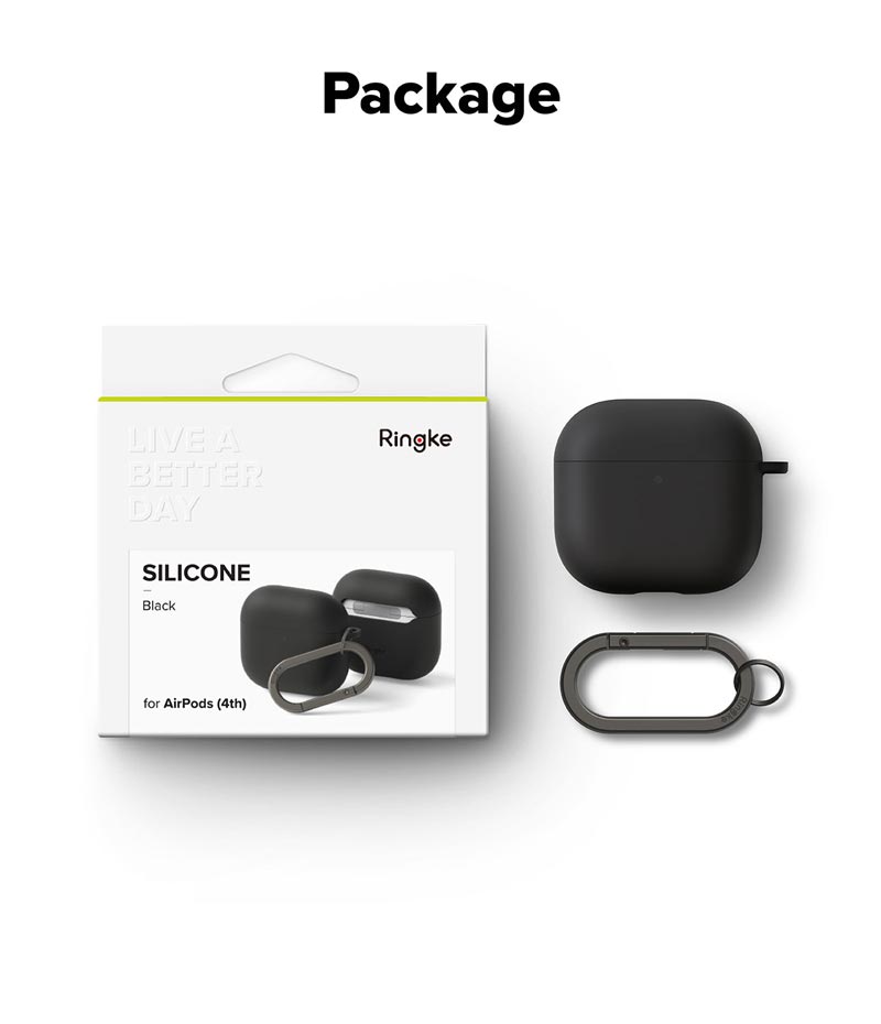 Vỏ ốp dành cho AirPods 4 RINGKE Silicone - Hàng Chính Hãng