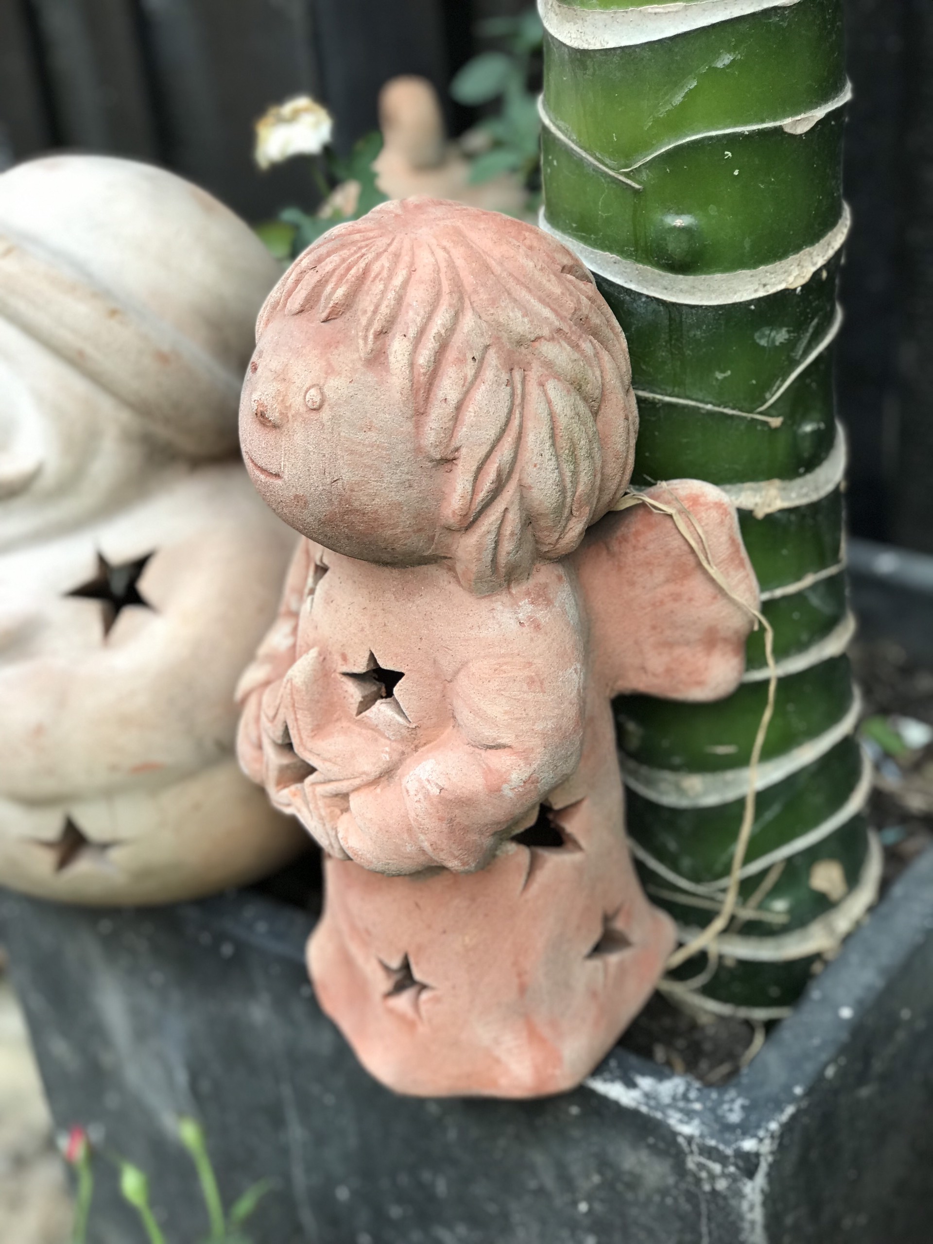 ÔNG GIÀ NOEL VÀ THIÊN THẦN GỐM SỨ ĐẤT NUNG TRANG TRÍ