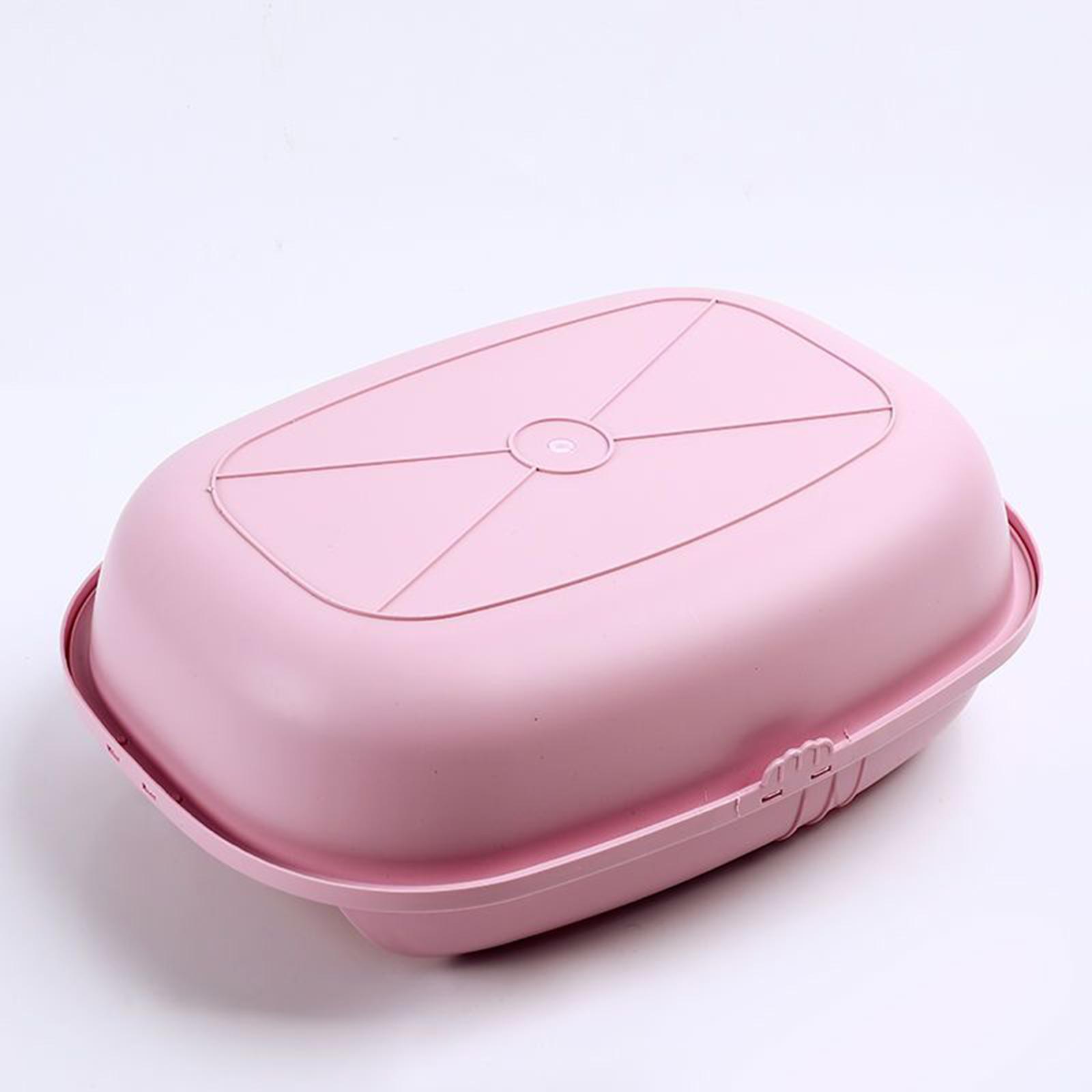 Cat Litter Box, Cat Litter Container Anti Splashing Open Top Pet Litter Tray for Small Animals
