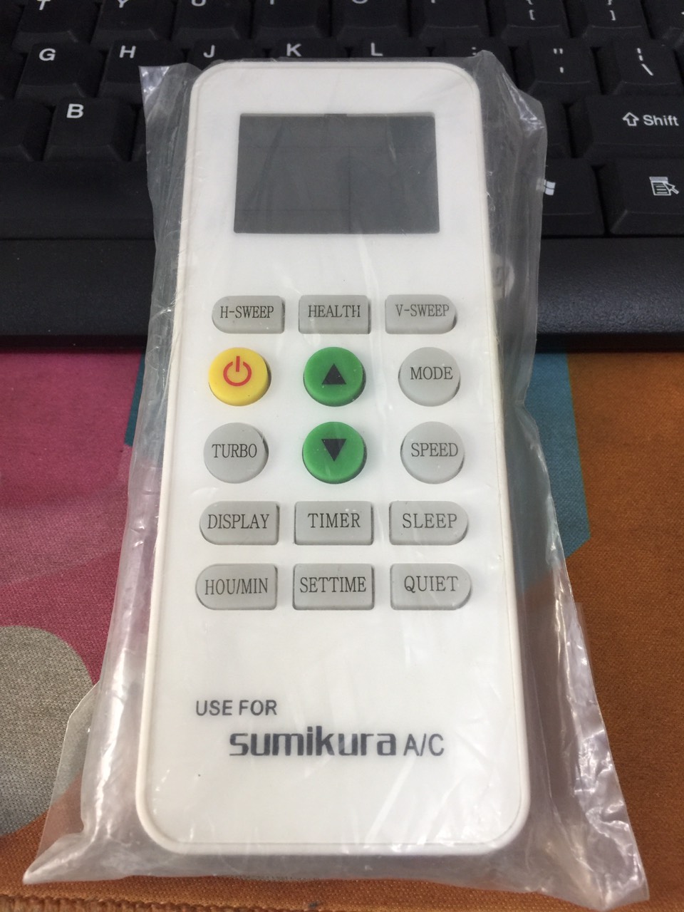 Remote Điều Khiển Cho Máy Lạnh, Máy Điều Hòa Sumikura Turbo (Kèm pin AAA Maxell)