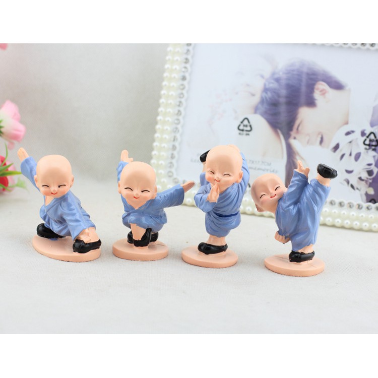 Bộ Tượng 4 Chú Tiểu Đánh Võ