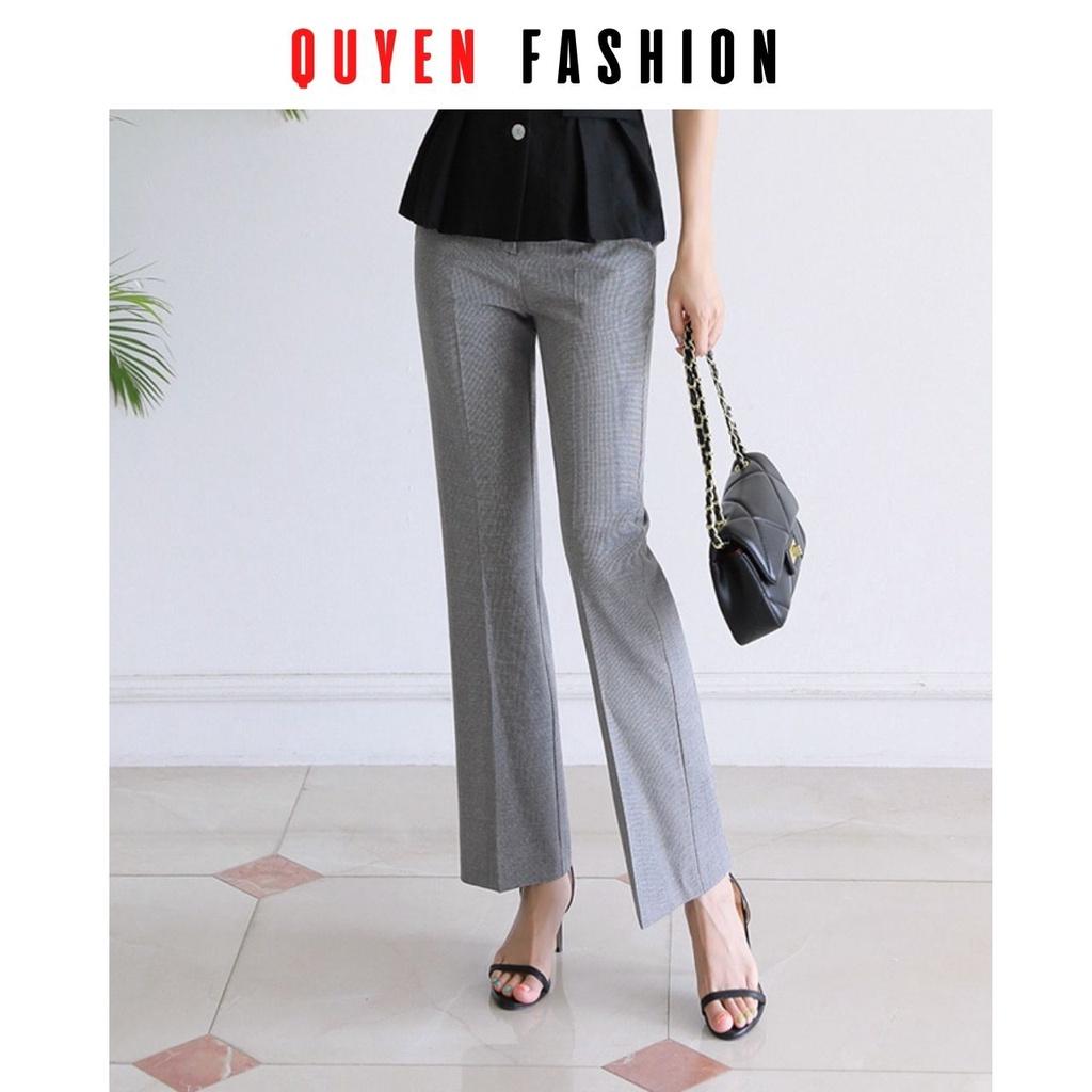 Quần Âu Công Sở Nữ Thời Trang Quyên Fashion, Dáng Đứng, Thanh Lịch, Trẻ Trung QQM128