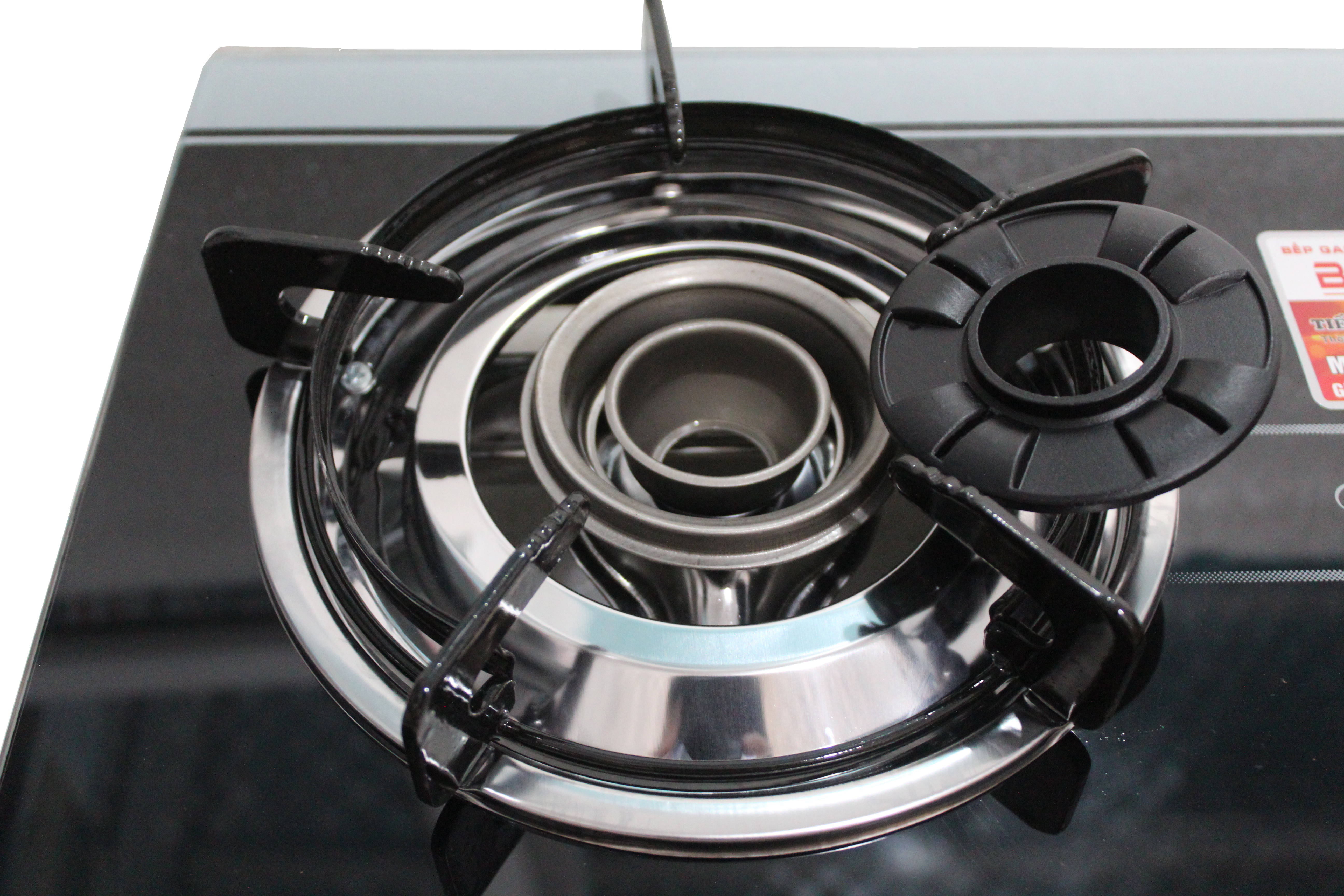 Combo Bếp Gas Dương Mặt Kính BK-238 Kèm Van Dây - Màu Ngẫu Nhiên - Hàng Chính Hãng