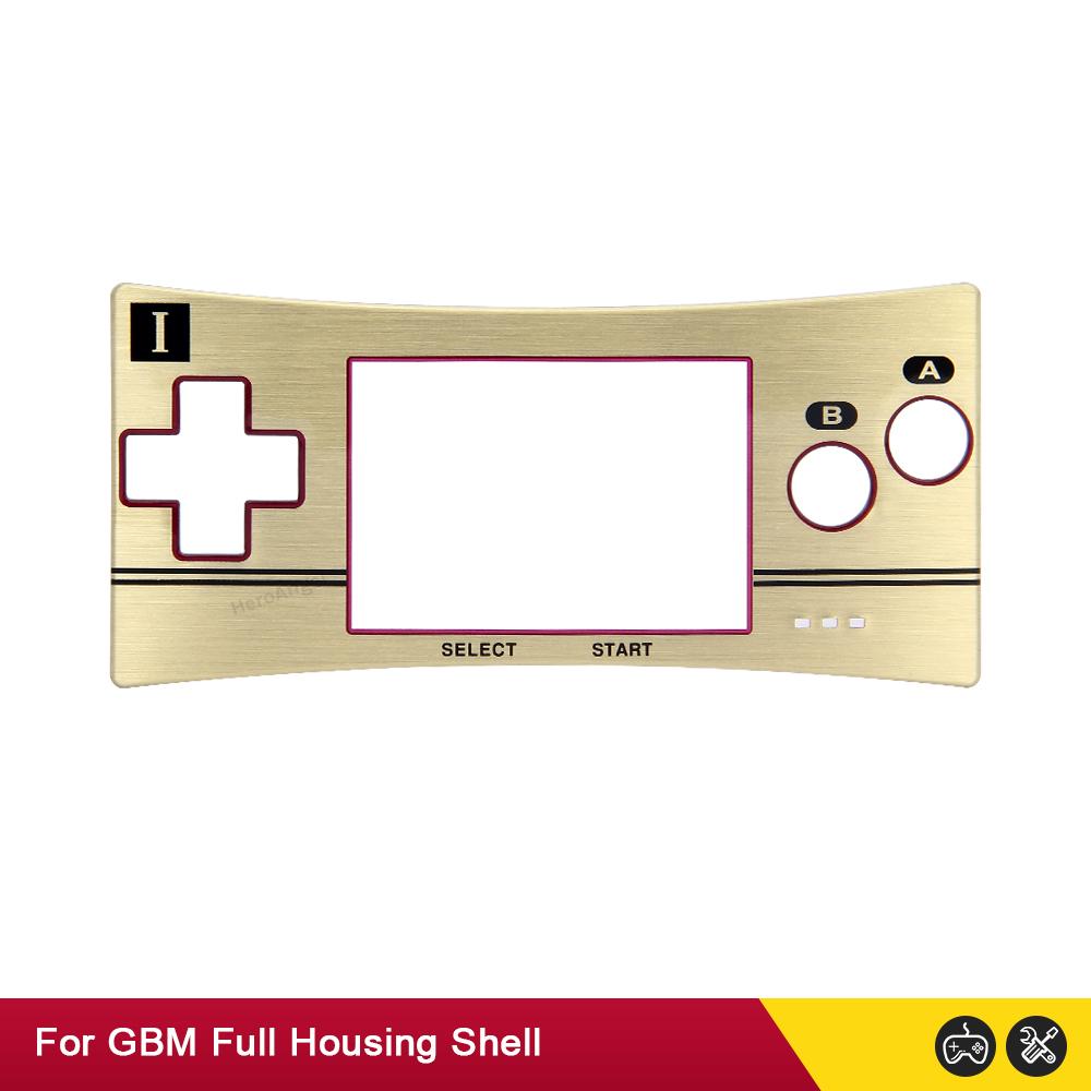 MỚI 11 Màu Dành Cho Máy Nintendo GameBoy Micro Cover Phiên Bản Giới Hạn Mặt Trước Tấm Che Mặt Cho Hệ Thống GBM Vỏ Trước Màu Sắc: Đen Sáng