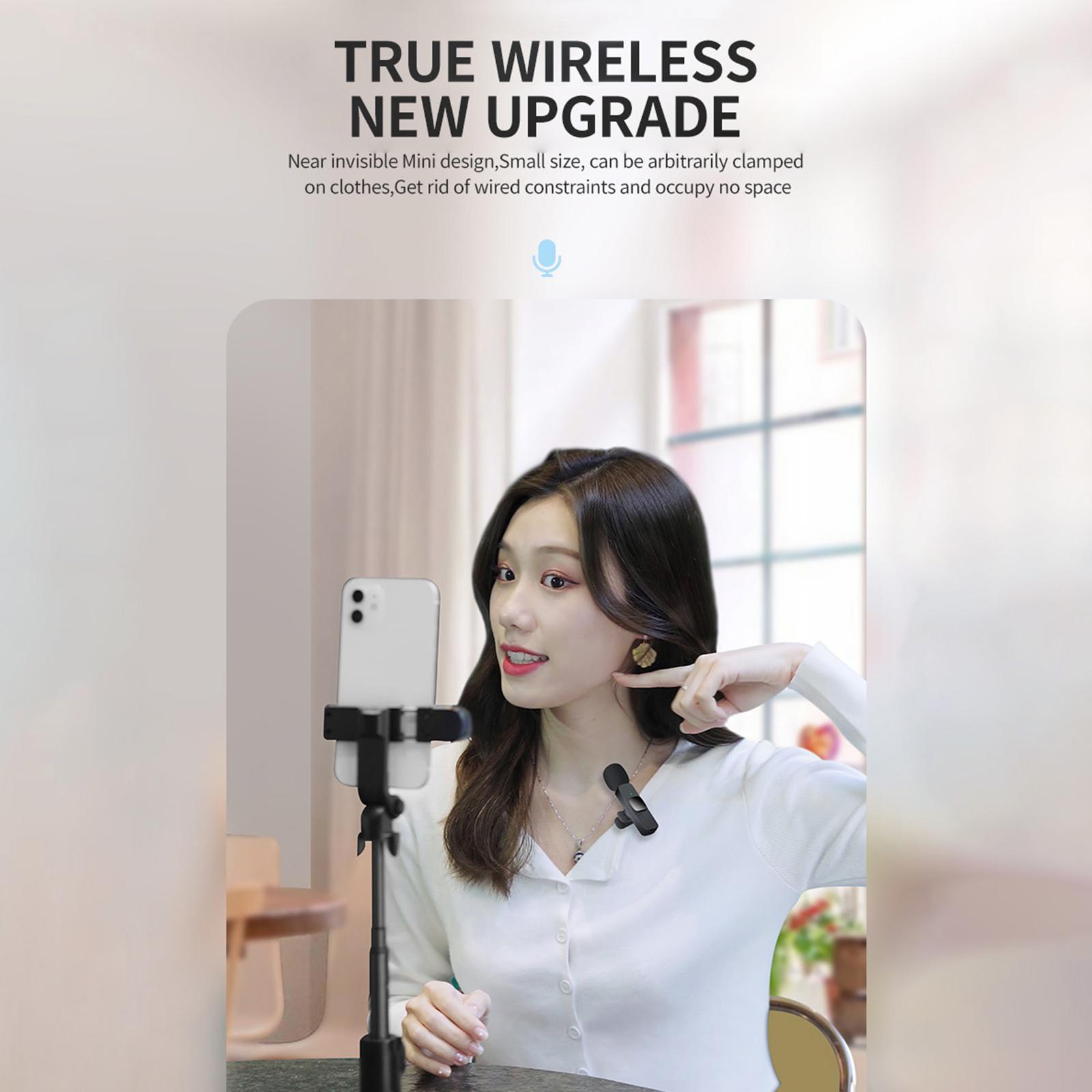 Micrô Lavalier Không Dây Cho Điện Thoại Thông Minh Không Dây