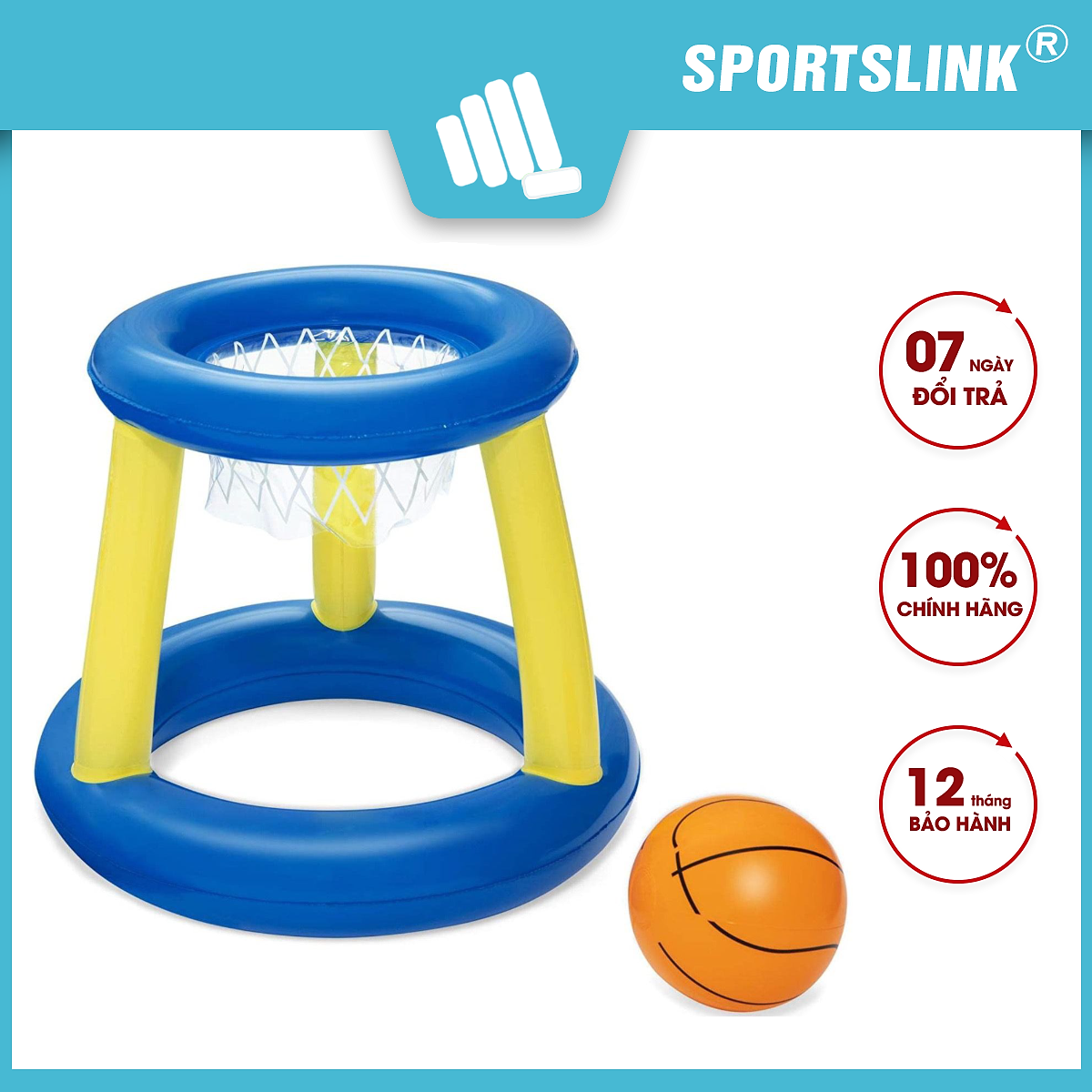 Bộ Phao bơm hơi chơi bóng rổ dưới nước Sportslink BW52418