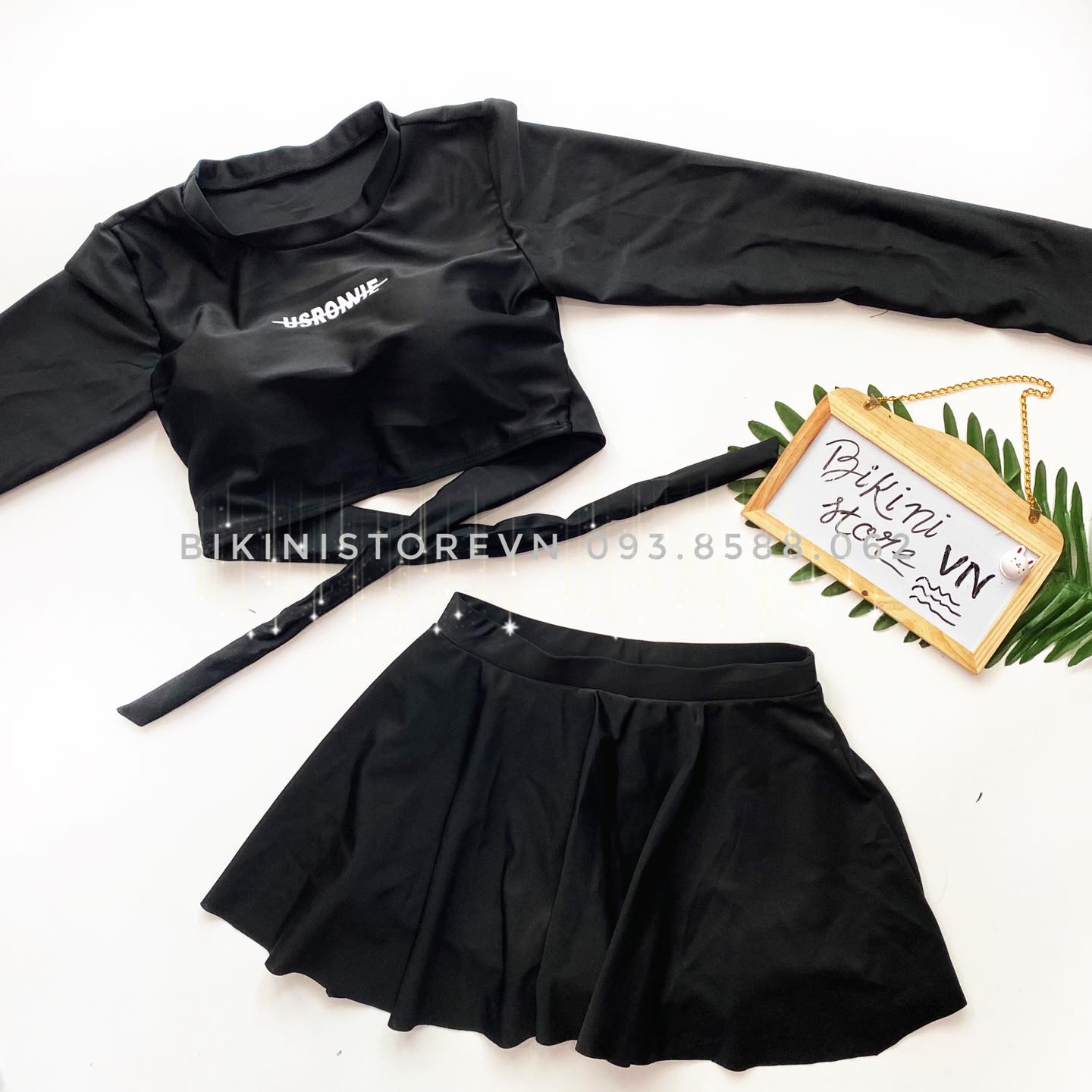 Đồ Bơi 2 Mảnh Tay Dài Váy B95