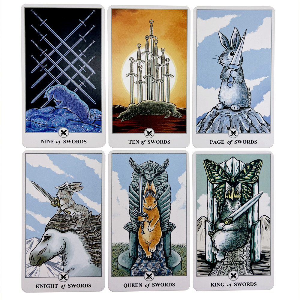 [Mạ Cạnh] Bộ Bài Tarot Holographic Hộp Thiếc 78 Lá 98x58 Mm Tặng Đá Thanh Tẩy