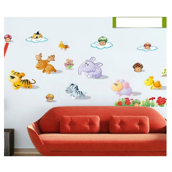 Decal dán tường vườn thú 23 EB178