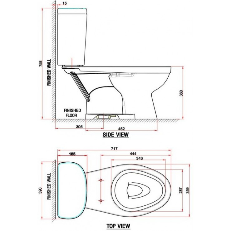 Bồn Cầu American Standard VF-2398SL (VF-3396+VF-4798)