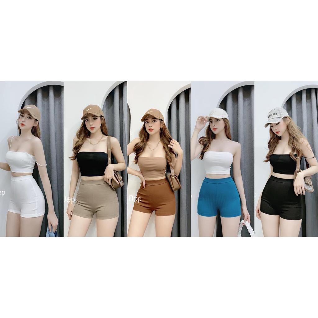 CHUCHACLOTHING áo ống trơn Basic chất thun Borip nhiều màu