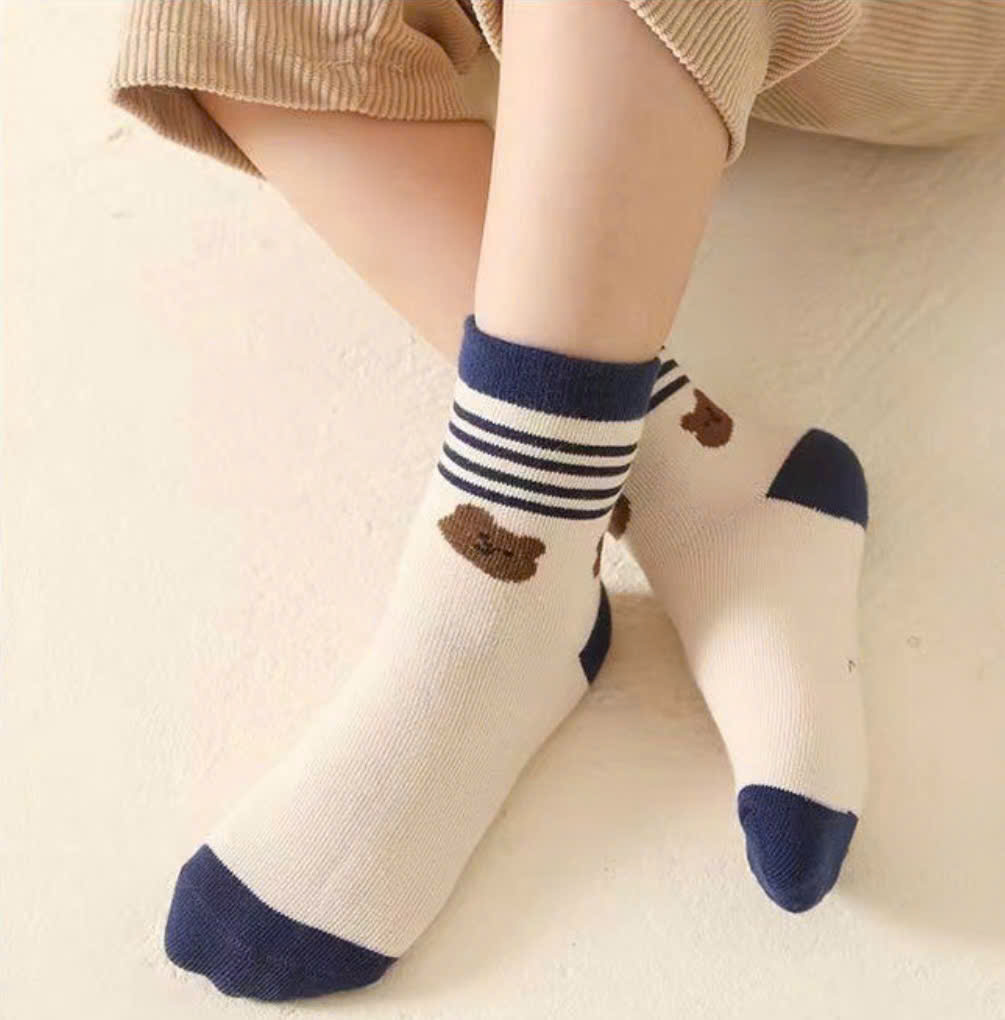 SET 5 ĐÔI TẤT VỚ 36 DỄ THƯƠNG TỪ 1-12 TUỔI DÀNH CHO BÉ GÁI