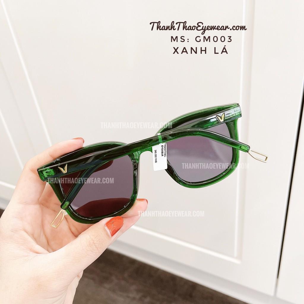 Kính Mát Kính Râm Nam Nữ Dáng Vuông Nhiều Màu Đi Biển GM003 Cao Cấp-ThanhThao Eyewear