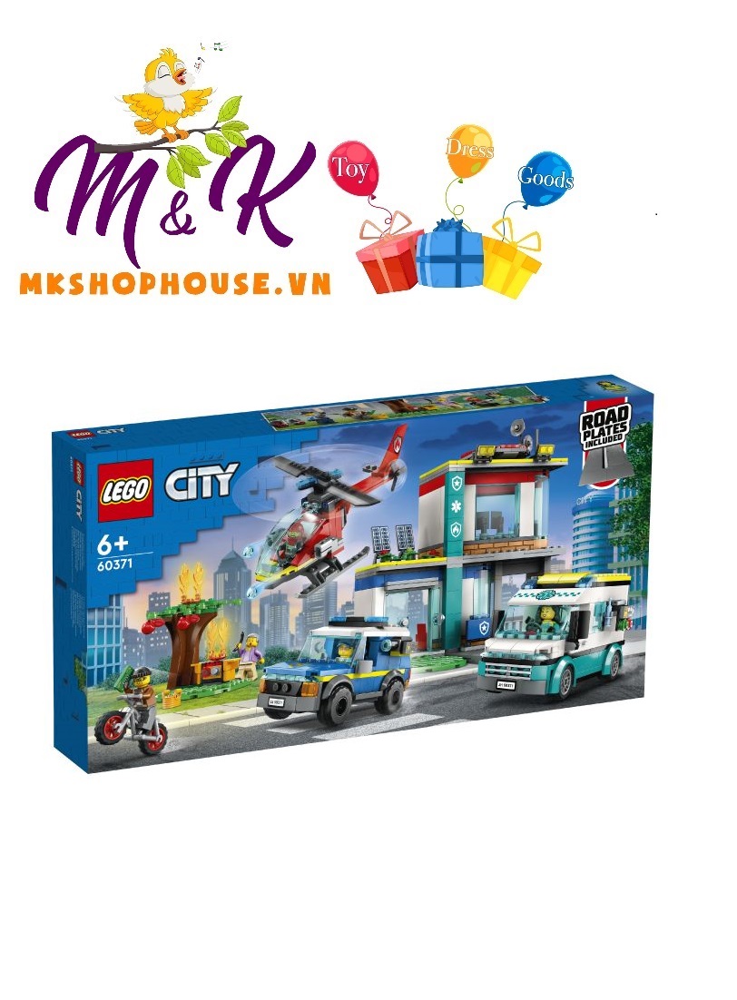 LEGO City 60371 Trụ Sở Cứu Hộ Khẩn Cấp (706 Chi Tiết)