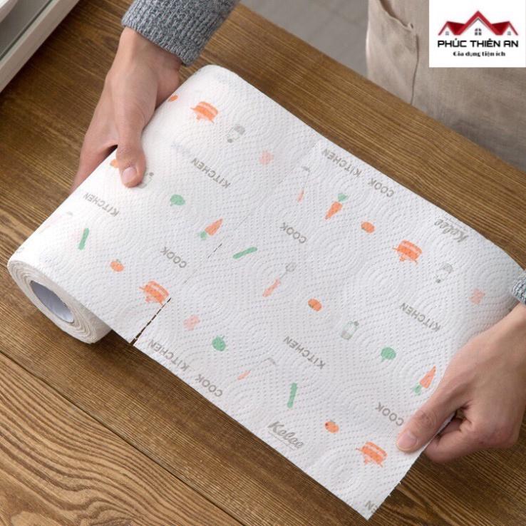 Cuộn giấy lau nhà bếp đa năng có thể tái sử dụng nhiều lần - Tiện dụng, tiết kiệm #FREESHIP