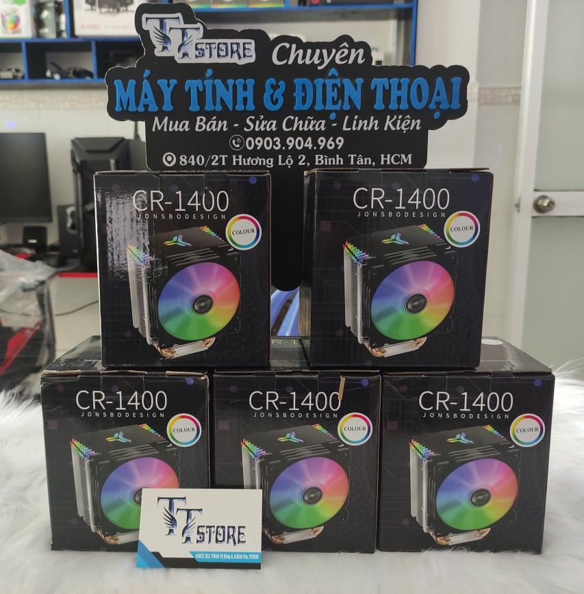 Quạt Tản Nhiệt CPU Jonsbo CR-1400 (trắng) Led RGB - hàng chính hãng