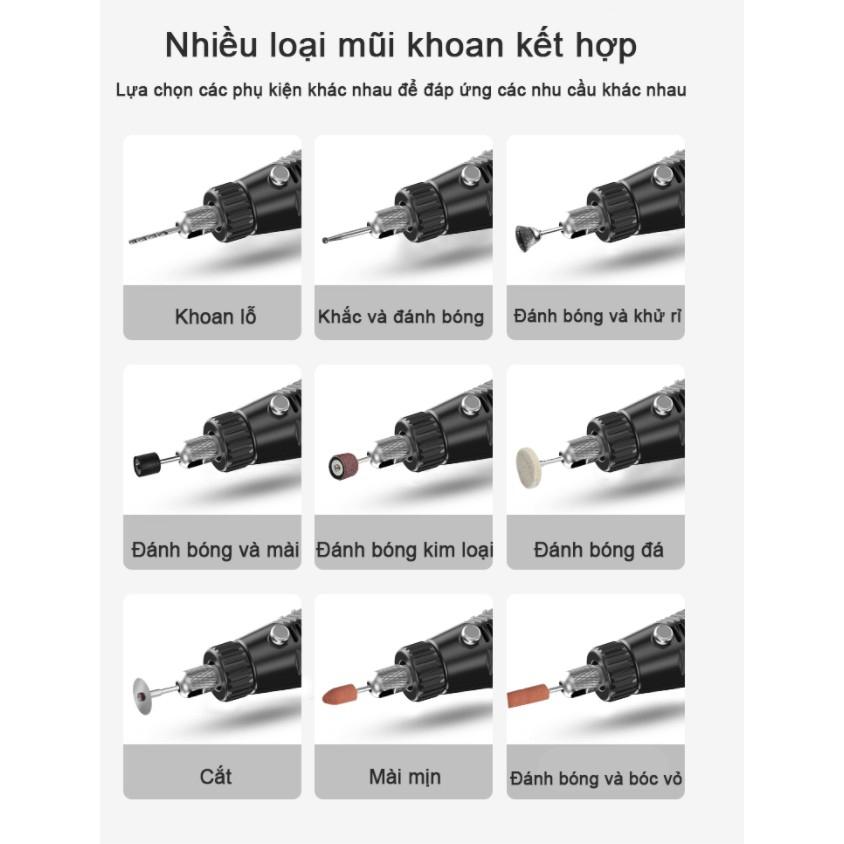 Máy mài máy điêu khắc cầm tay 2in1 KOMAX️ 24V 231 chi tiết ️ FREESHIP ️