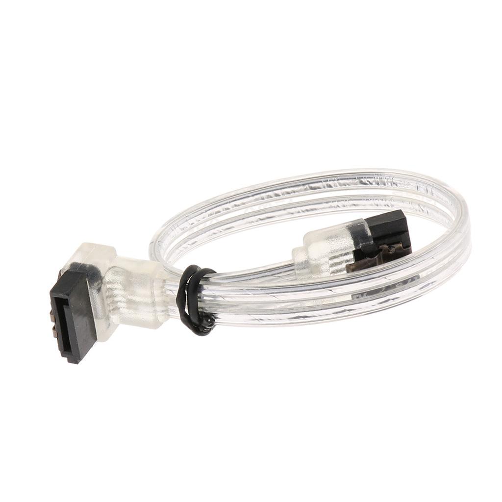 SATA 3.0 SATA III Hard Disk Data Cable Straight to 90 Degree Plug for HDD SSD High 6 Gbit / S
