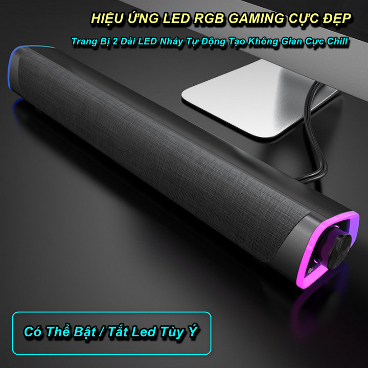 Loa Thanh Siêu Trầm SoundBar Niye LED RGB Cực Đẹp, Âm Thanh Vòm 3D, Bass Trầm, Kết Nối Không Dây - Home and Garden