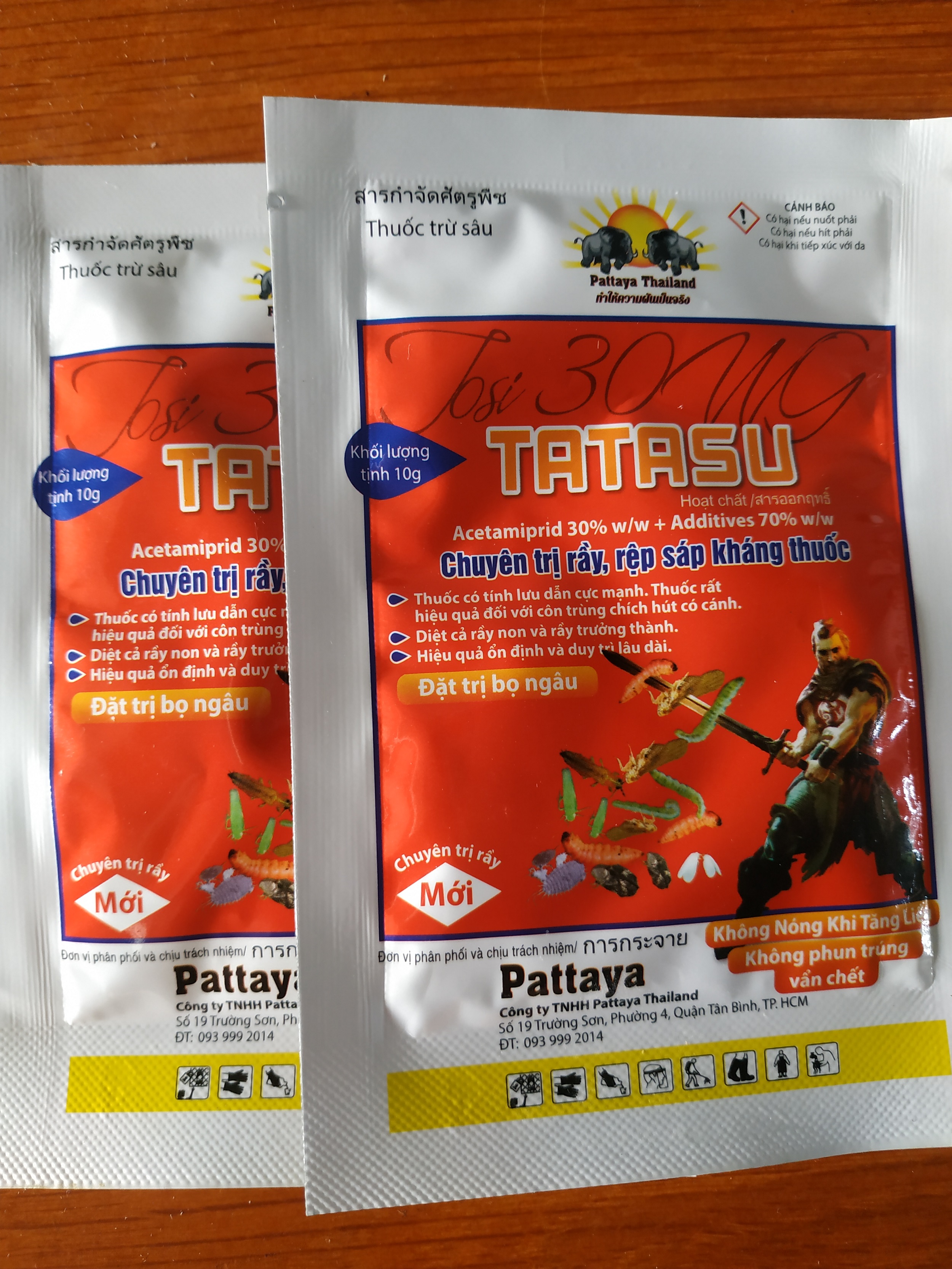 Combo 2 gói TATASU chuyên trừ rầy, rệp sáp, bọ ngâu - gói 10 gram