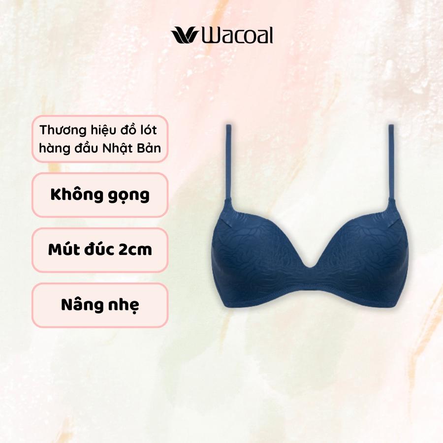 Áo lót Wacoal không gọng, nâng nhẹ, ren lưới, mút đúc 2cm, dây liền IIB5471