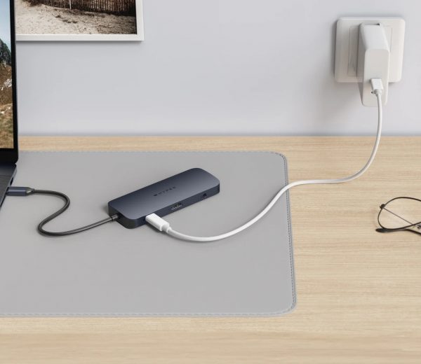 HUB chuyển đổi HyperDrive Next 10 in 1 Port USB-C Hub - Truyền tải dữ liệu nhanh, sạc công suất cao 140W,  HD4005GL - Hàng Chính Hãng