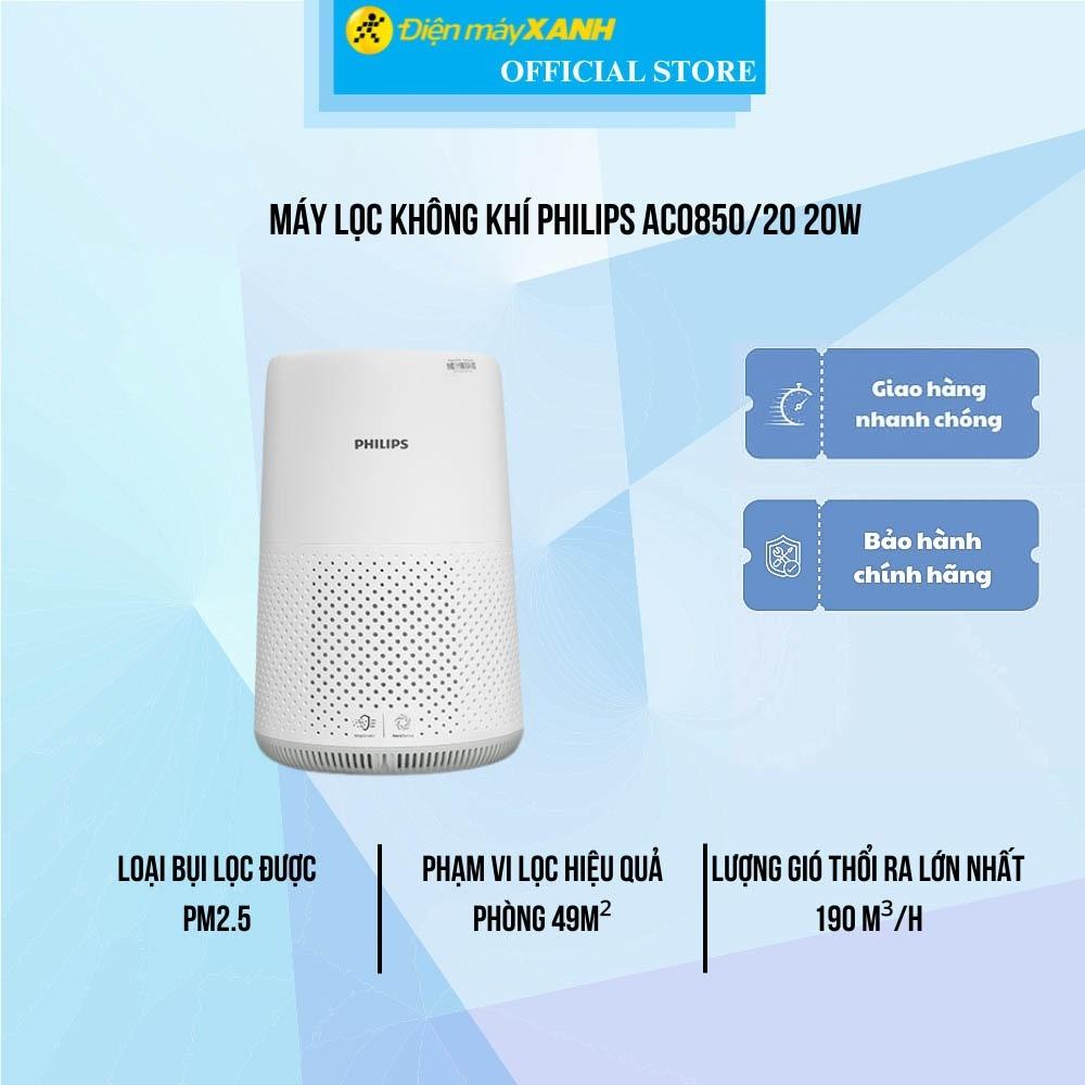 Máy lọc không khí Philips AC0850/20 20W - Hàng Chính Hãng