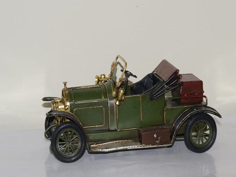 Mô hình xe hơi cổ Châu Âu kim loại trưng bày/ Vintage Metal Car handmade Decoration(1810D-1134)