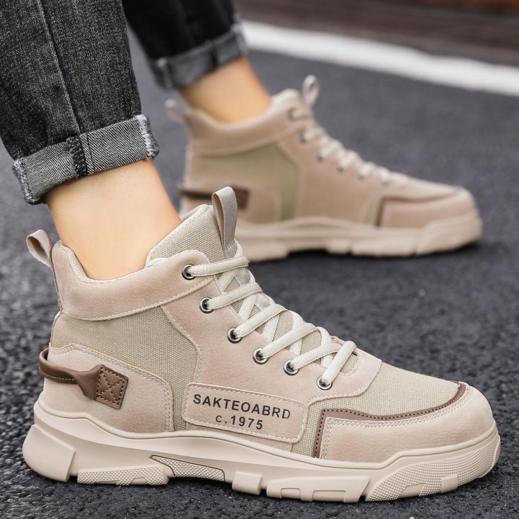 Giày Sneaker Nam TKTMS38 Giày Thể Thao Nam Kiểu Bốt  Thoáng Khí  Cực Kì Êm Chân Size