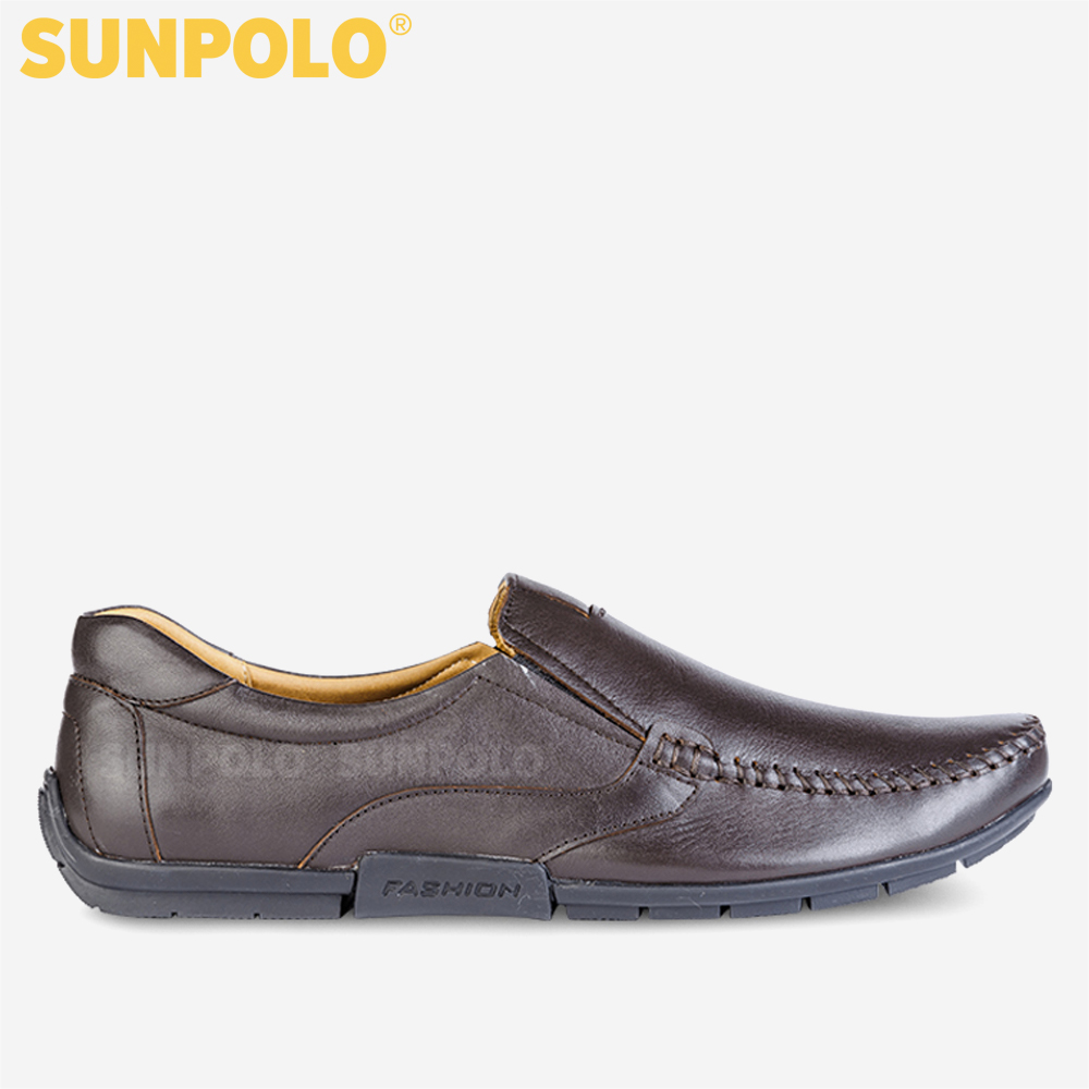Giày Lười Nam Da Bò SUNPOLO SUKT2582N