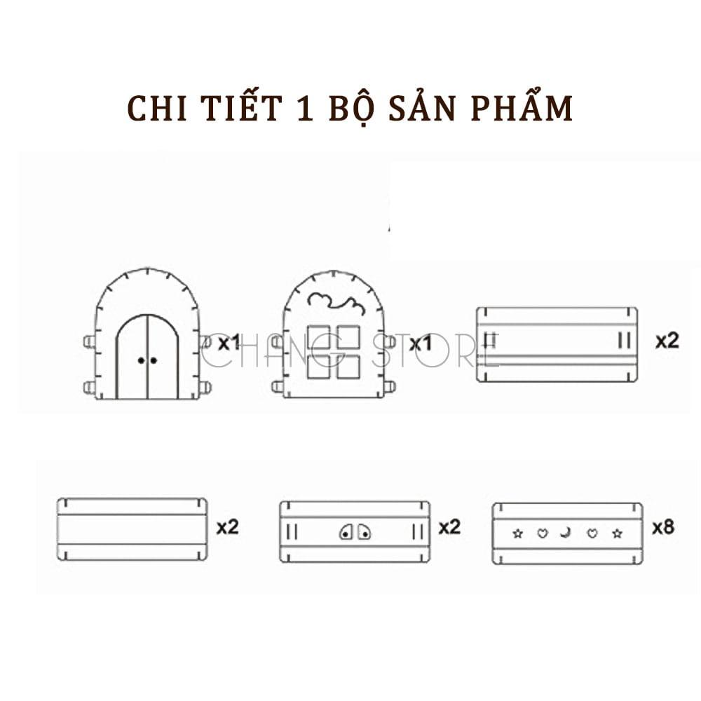 Nhà Bìa Carton Cho Bé Siêu Đẹp, Chắc Chắn, Nhà Đồ Chơi Lắp Ghép Thông Minh Cho Bé