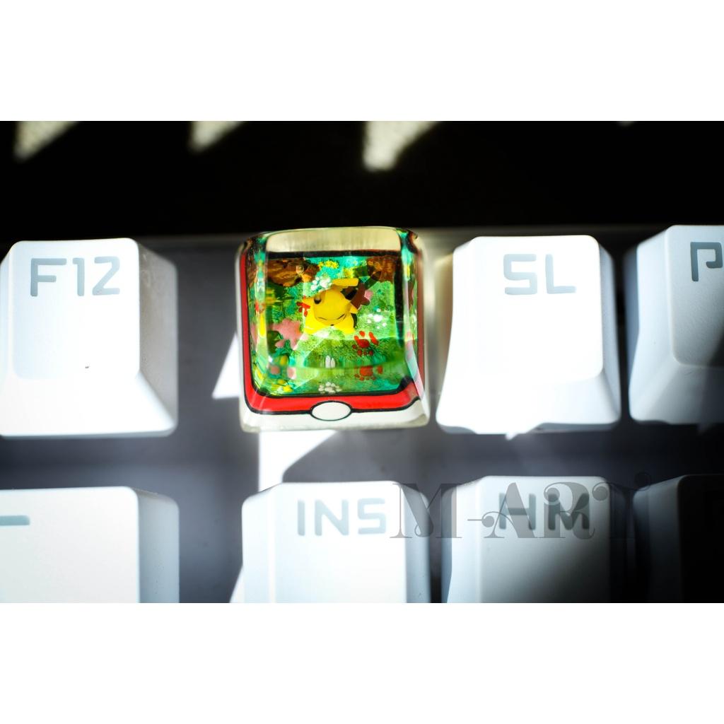 Nút dành cho bàn phím cơ resin Pokemon Pikachu siêu dễ thương - Pikachu Pokemon Keycaps