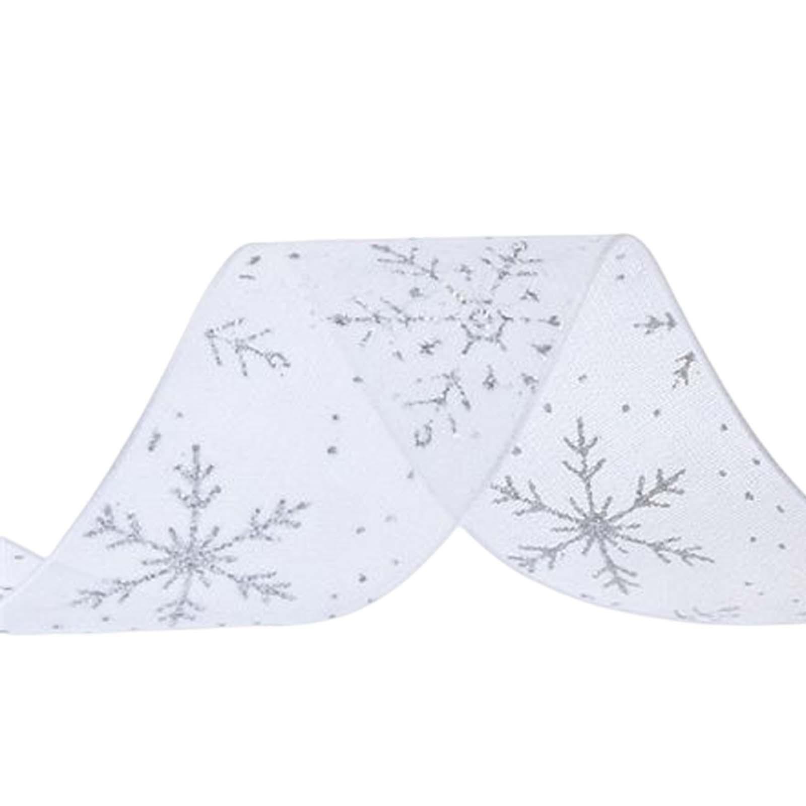 Snowflake Ribbon Christmas DIY Gift Wrapping for Wreath Valentines Day