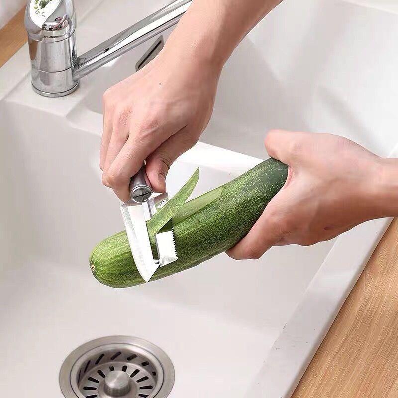 Dao bào INOX 2 lưỡi siêu bén dùng bào vỏ rau củ tiện lợi, cắt gọt