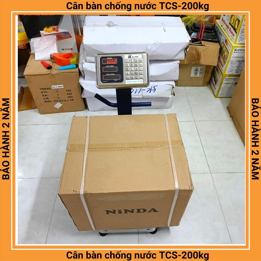 cân điện tử tính tiền chống nước TCS-200kg cực kỳ chắc chắn dùng cho cân hải sản ( bảo hành 2 năm )