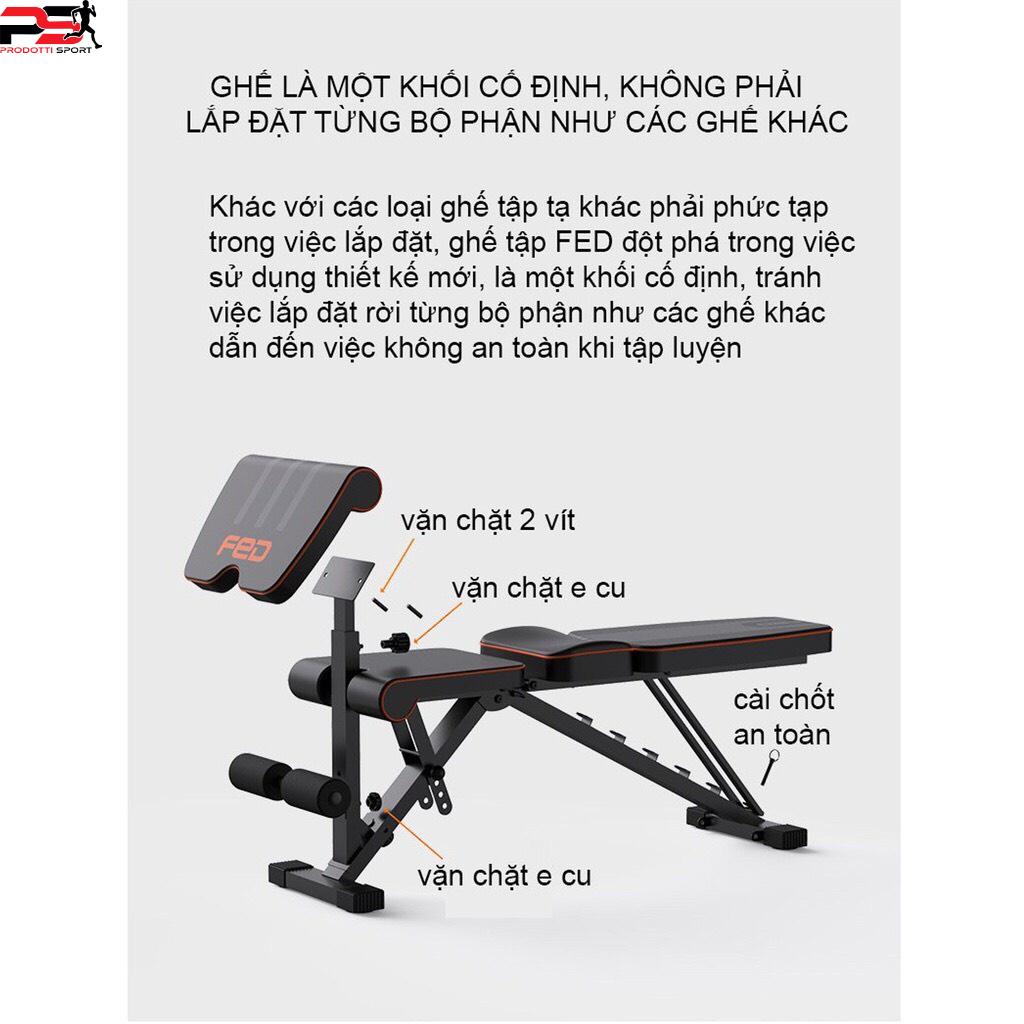 Ghế Tập Tạ Điều Chỉnh Đa Năng FE Chịu lực 300kg