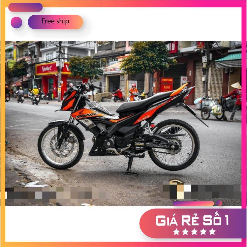 Tem rời dành cho xe SONIC 150 ĐEN CAM
