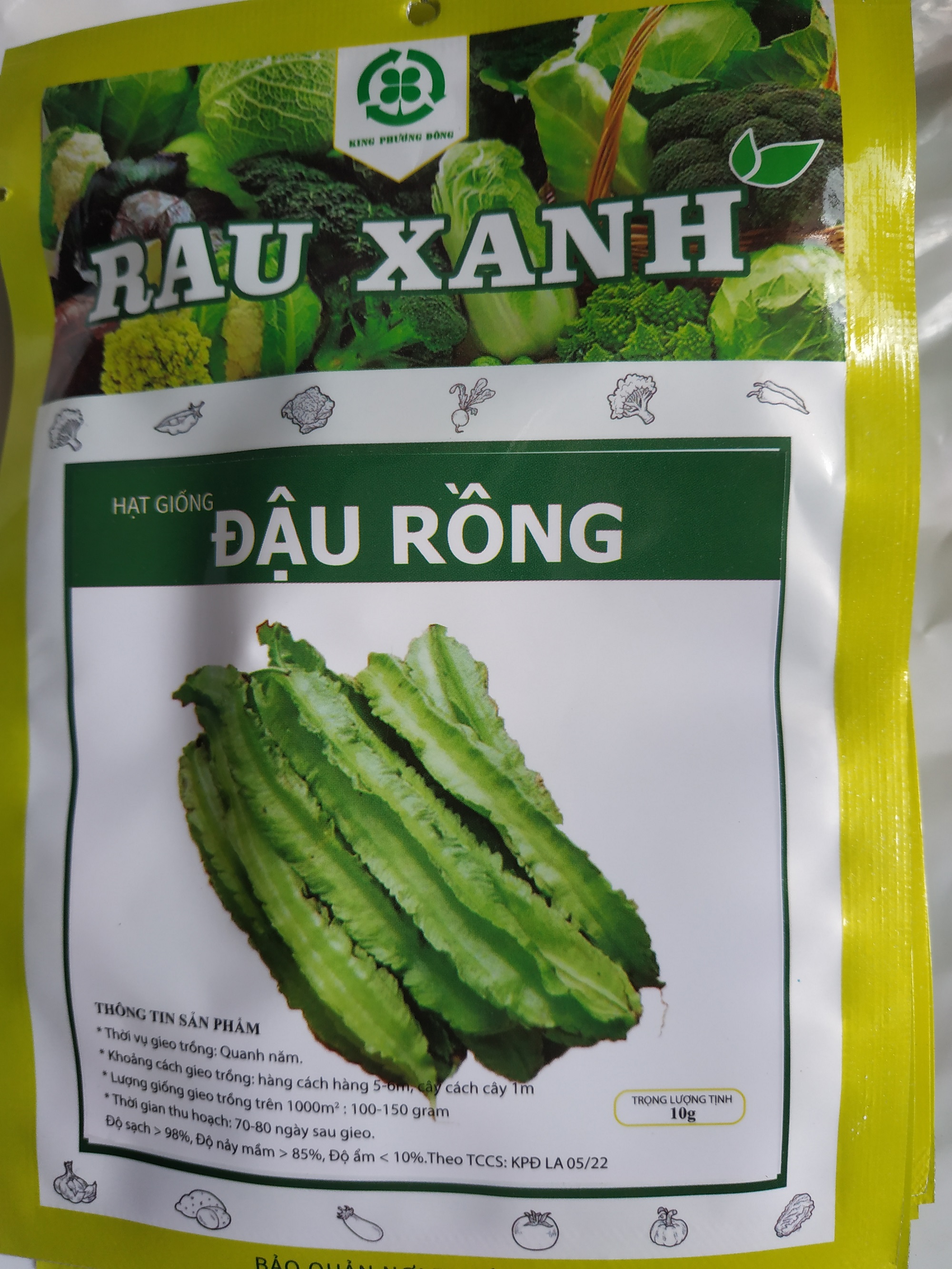 Hạt giống ĐẬU RỒNG - gói 10 gram