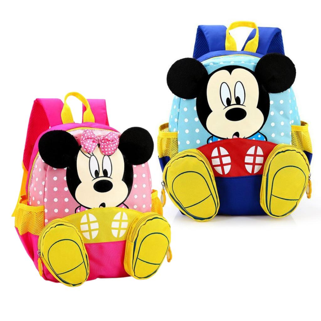 Ba Lô Cho Bé Mầm Non &amp; Mẫu Giáo 2-6 Tuổi Mickey&amp;Minnie BLV08