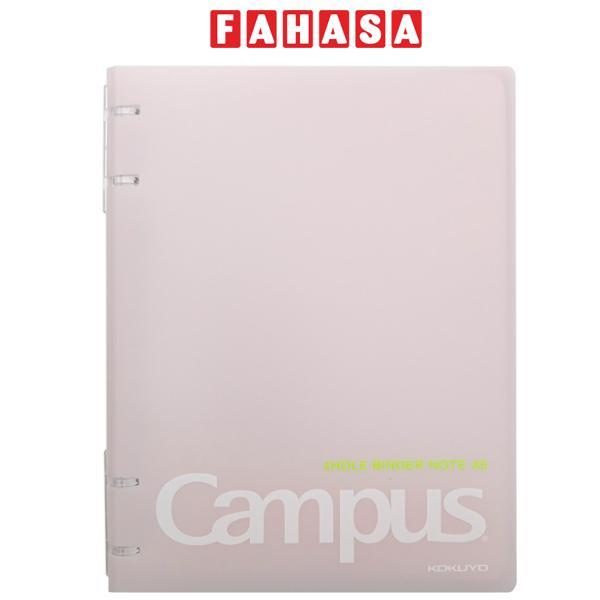 Sổ Bìa Còng 4 Lỗ Kusumi A5 - Campus BN-A5H4KU-PE - Màu Hồng