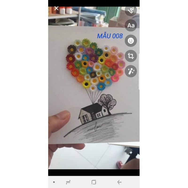 THIỆP QUILLING, THIỆP HANDMADE TÌNH YÊU NHIỀU MẪU