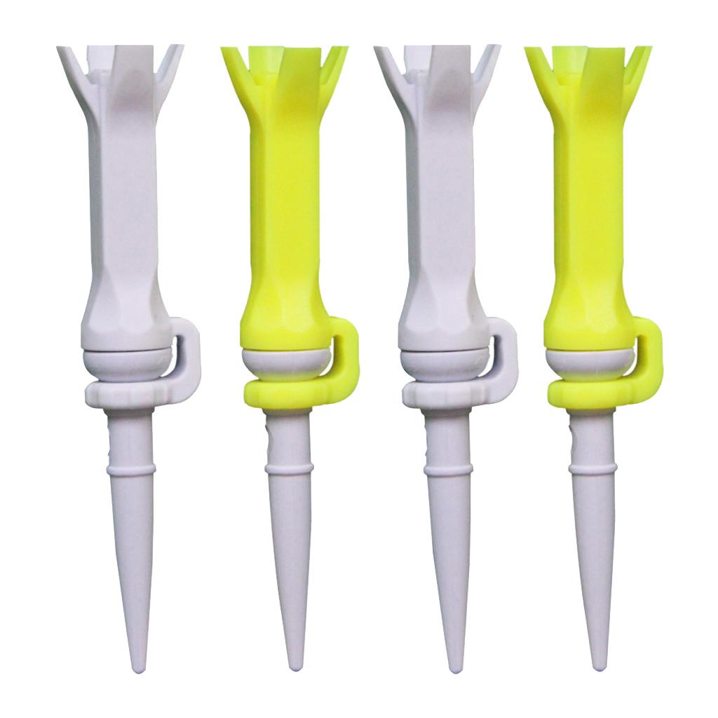 4pcs Golf Guide Claw Tee Unbreakable Golf Rotatable Tees Train Accessory