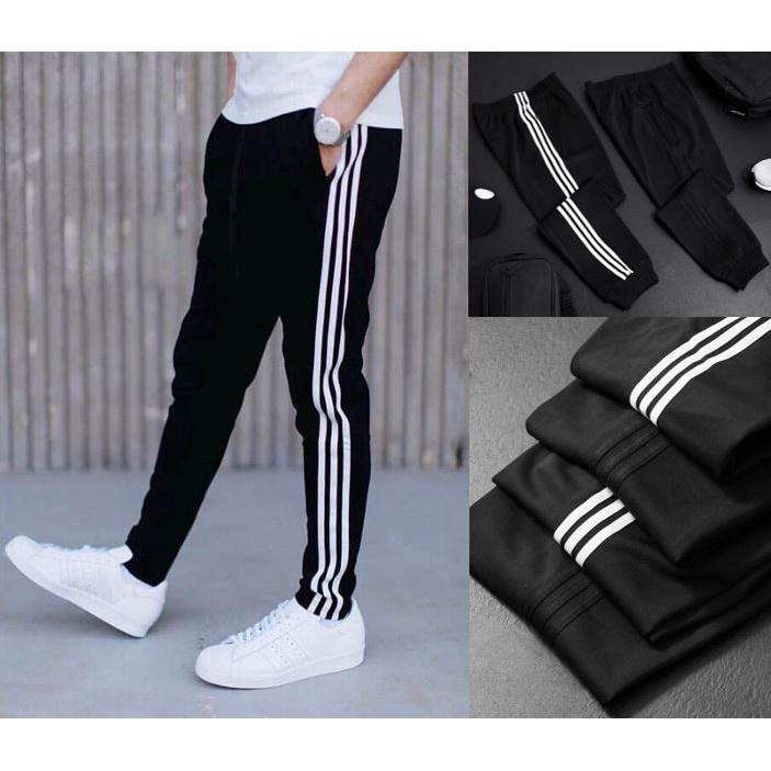 Quần thể thao nam Jogger Three Stripes 3 Sọc Thun Cao Cấp