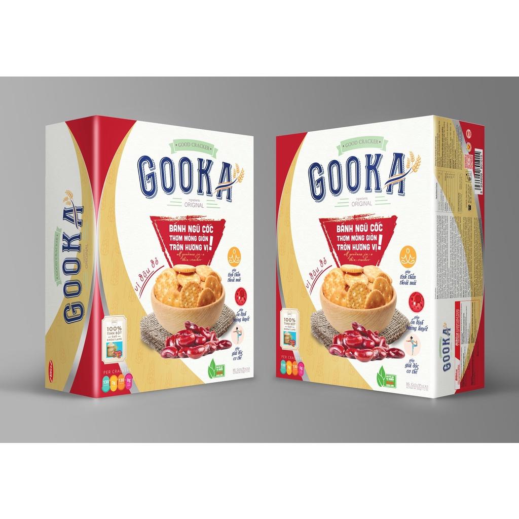 Bánh Ngũ Cốc Cracker GOOKA 160g – Thực phẩm dinh dưỡng Bibica