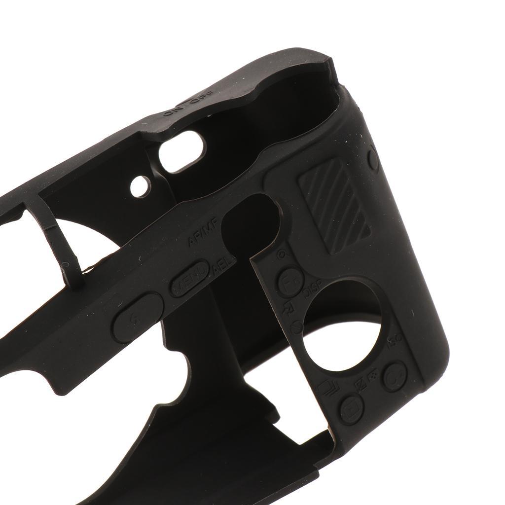 Silicone Camera Case Full Body Protective Cover for Sony A6300 Black