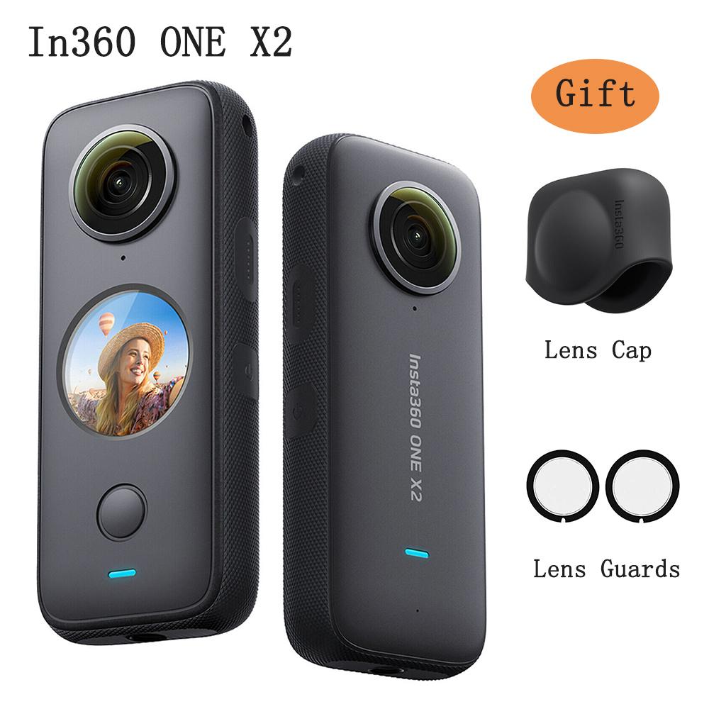 Insta360 One X2 Sport Panoramic Action Camera 5.7K Video 10M Ổn định dòng chảy không thấm nước 1630mAh Camera hành động pin